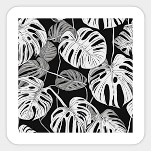 Monstera Print Sticker